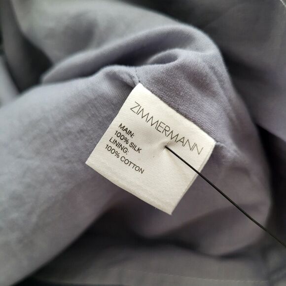 RARE $1900 Zimmermann Havoc Lattice Silk Flounce Dress Sz US 4/ Small /0 - Picture 11 of 16